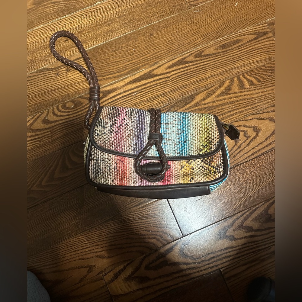 Suede clutch Bag